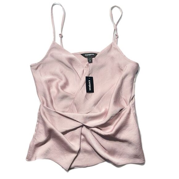 Express Mauve Silk Twist Top NWT - Picture 7 of 10